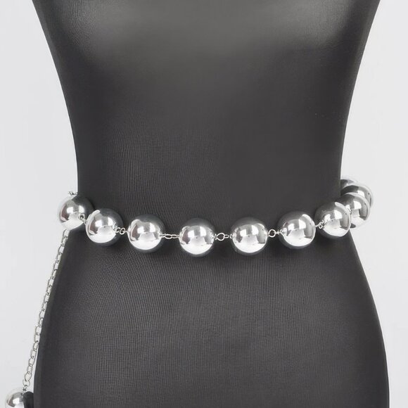 Oversized Ccb Ball Chain Belt main image 2